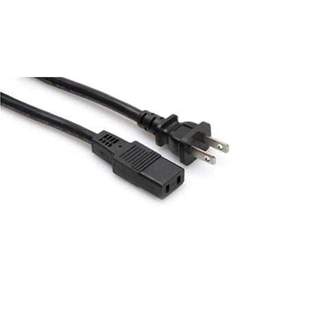 Hosa Technology Hosa Technology PWC-178 Power Cord IEC C9 to NEMA 1 15P - 8 Foot HO489723